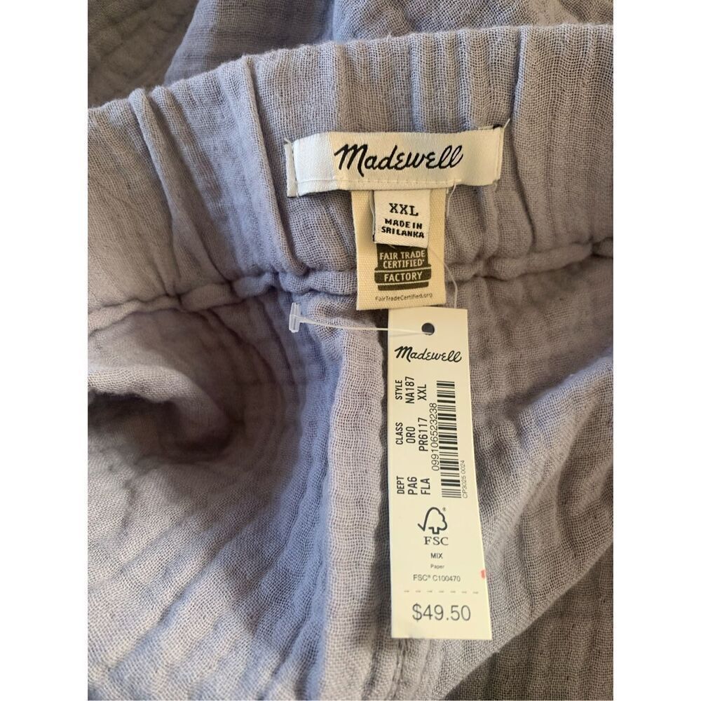 NWT Madewell Women's Lightspun Double-Layered Cotton Gauze Size XXL - Picture 5 of 5